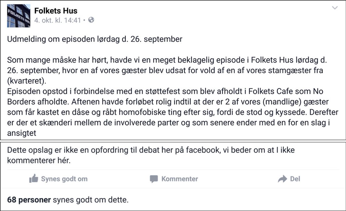 Folkets Hus om episoden, 4. oktober 2015