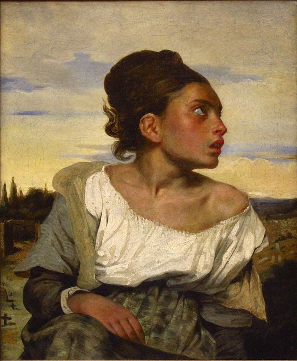 841px-Eugène_Delacroix_-_Jeune_orpheline_au_cimetière_(vers_1824)