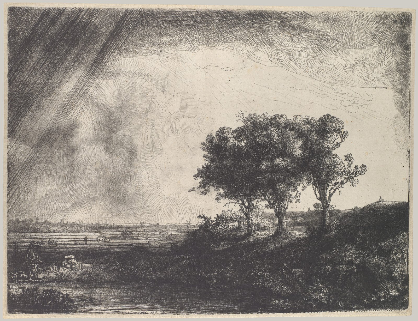 Working Title/Artist: The Three Trees Department: Drawings & Prints Culture/Period/Location: HB/TOA Date Code: Working Date: 1643 mma digital photo #DP108235