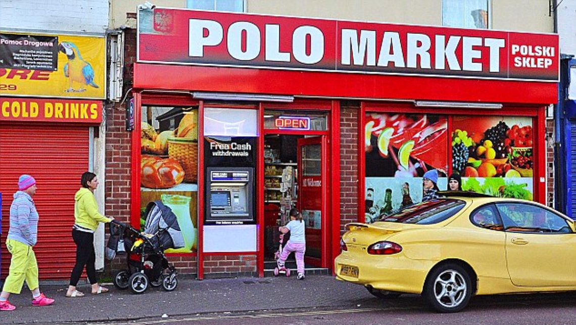 Polsk supermarked sammenhængskraft Storbritannien 2016