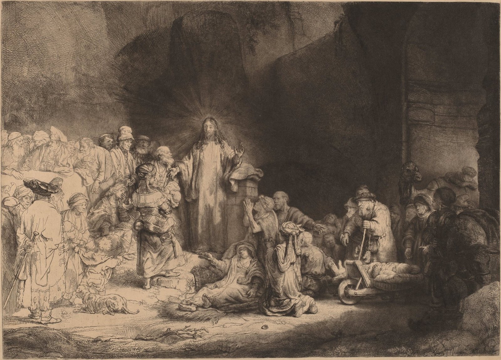 rembrandt_van_rijn_-_christ_preaching_the_hundred_guilder_print_-_google_art_project