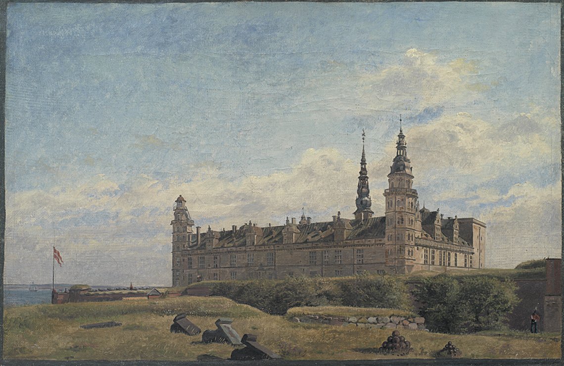 Constantin Hansen (1804-1880), Slottet Kronborg, 1834
