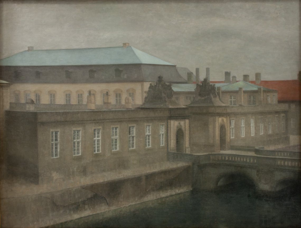 Vilhelm Hammershoei (1864-1916), Fra det gamle Christiansborg. Sent efteraar, 1890-1892