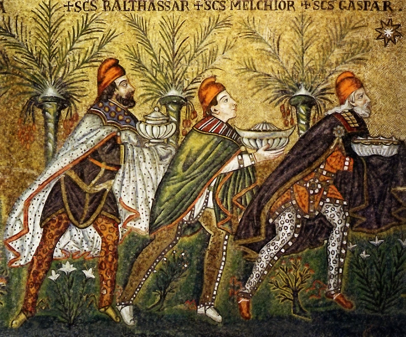 The Magi, 6th Century Mosaic at St. Apollinare