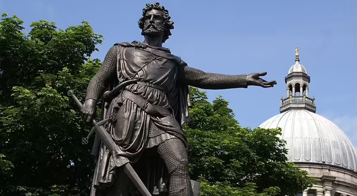 William Wallace-statue. Skjermdump, Wikipedia William Wallace-statue. Skjermdump, Wikipedia