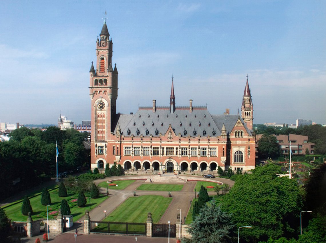 Tyskland har sagsøgt Italien for Den Internationale Domstol i Haag, som ligger i Fredspaladset i Haag, Holland. Illustrationsfoto: Wikipedia Commons Tyskland har sagsøgt Italien for Den Internationale Domstol i Haag, som ligger i Fredspaladset i Haag, Holland. Illustrationsfoto: Wikipedia Commons