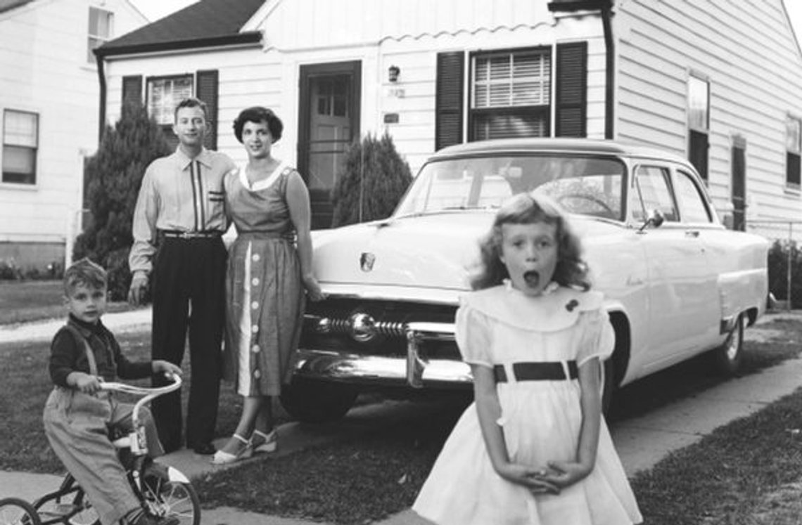 Amerikansk kernefamilie, Detroit, Michigan, 1954) Amerikansk kernefamilie, Detroit, Michigan, 1954)