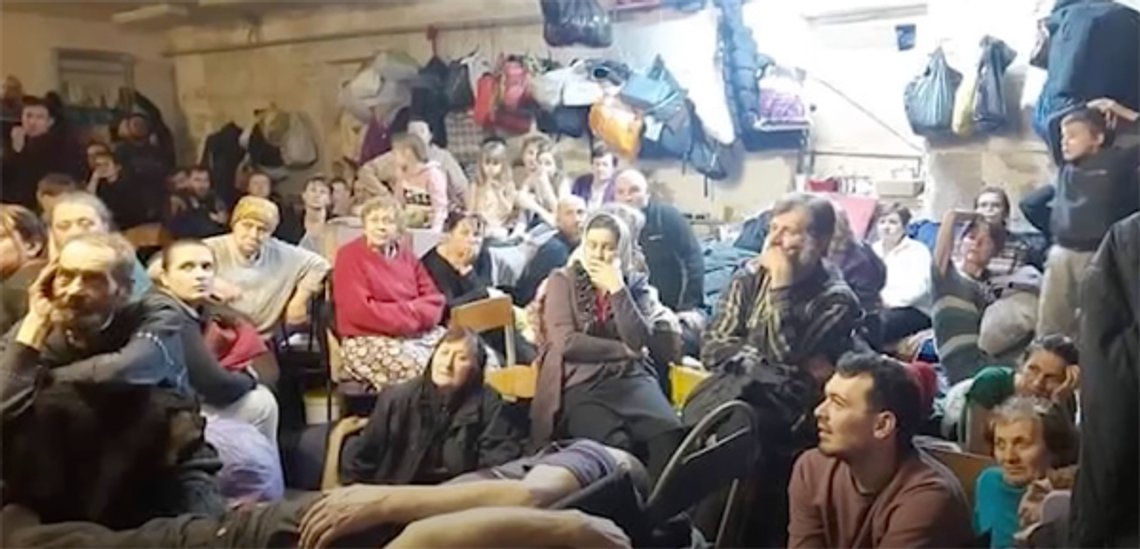 Beskyttelsesrum i Kiev, maj 2022, mere trygt end på et multikulturelt asylcenter i Danmark; Foto YT) Beskyttelsesrum i Kiev, maj 2022, mere trygt end på et multikulturelt asylcenter i Danmark; Foto YT)