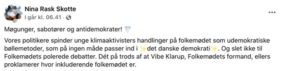 Nina Rask Skotte på Facebook, 22. juni 2022) Nina Rask Skotte på Facebook, 22. juni 2022)