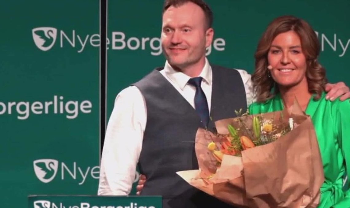 Lars Boje Mathiesen og Henriette Ergemann mens de endnu var medlemmer av Nye Borgerlige Lars Boje Mathiesen og Henriette Ergemann mens de endnu var medlemmer av Nye Borgerlige
