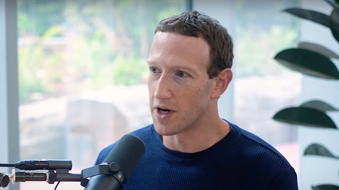 Mark Zuckerberg. Stillbilde: Lex Fridman / YouTube. Mark Zuckerberg. Stillbilde: Lex Fridman / YouTube.