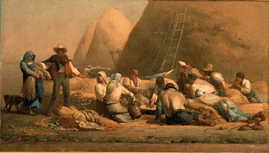 Jean-Francois Millet: Harvesters resting (1850.1853) Jean-Francois Millet: Harvesters resting (1850.1853)