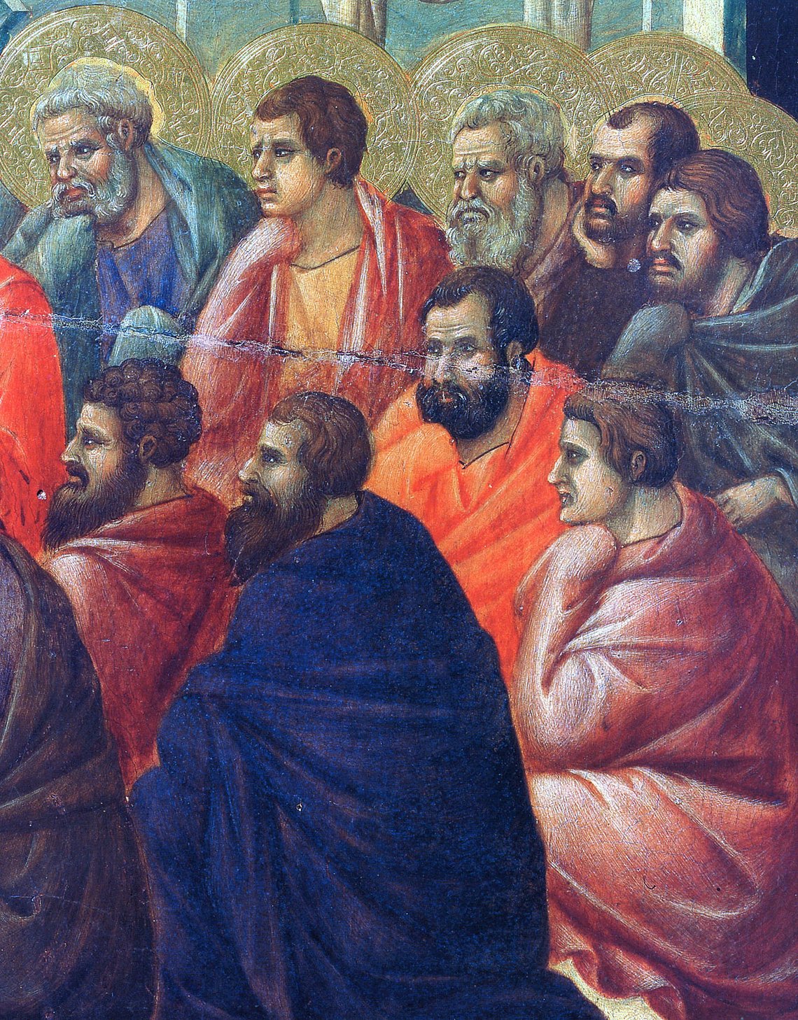 Duccio: Kristus taler til diciplene. (1311) Duccio: Kristus taler til diciplene. (1311)