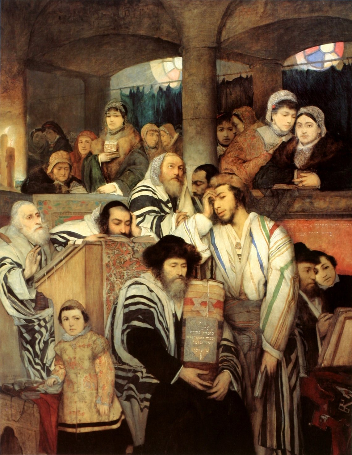 Maurycy Gottlieb Jews praying in the synagogue. 1878 Maurycy Gottlieb Jews praying in the synagogue. 1878