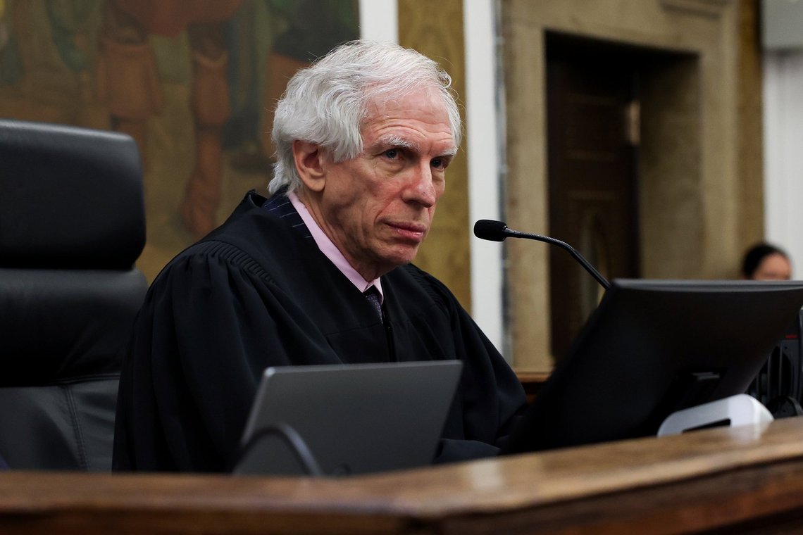 Judge Arthur Engoron attends the closing arguments in the Trump Organization civil fraud trial at New York State Supreme Court in the Manhattan borough of New York, Thursday, Jan. 11, 2024. (Shannon Stapleton/Pool Photo via AP) Judge Arthur Engoron attends the closing arguments in the Trump Organization civil fraud trial at New York State Supreme Court in the Manhattan borough of New York, Thursday, Jan. 11, 2024. (Shannon Stapleton/Pool Photo via AP)