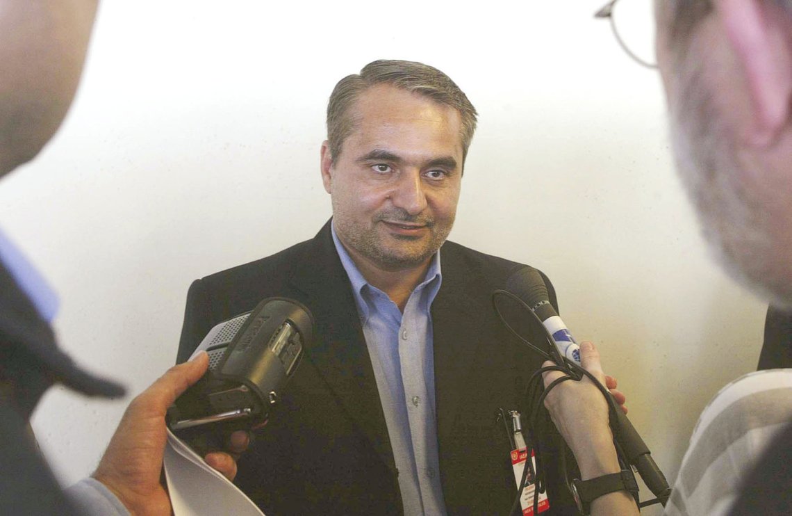 Seyed Hossein Mousavian, a senior official of Iran's powerful Supreme National Security Council, speaks to journalists prior to the start of a meeting of the International Atomic Energy Agency's 35-nation board of governors that will review Iran's record of working with the agency, on Monday, June 14, 2004 at Vienna's International Center. (AP Photo/Rudi Blaha) Seyed Hossein Mousavian, a senior official of Iran's powerful Supreme National Security Council, speaks to journalists prior to the start of a meeting of the International Atomic Energy Agency's 35-nation board of governors that will review Iran's record of working with the agency, on Monday, June 14, 2004 at Vienna's International Center. (AP Photo/Rudi Blaha)