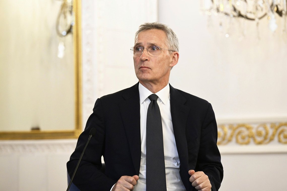 NATO Secretary General Jens Stoltenberg attends the Atlantic Council of Finland discussion event at the Presidential Palace in Helsinki, Finland, Thursday June 6, 2024. (Veisa Moilanen/Lehtikuva via AP) NATO Secretary General Jens Stoltenberg attends the Atlantic Council of Finland discussion event at the Presidential Palace in Helsinki, Finland, Thursday June 6, 2024. (Veisa Moilanen/Lehtikuva via AP)