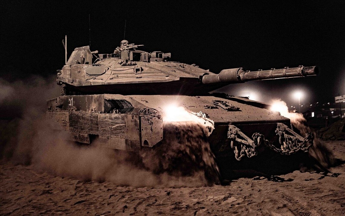 Israelsk stridsvogn på Gaza. Foto: IDF Israelsk stridsvogn på Gaza. Foto: IDF