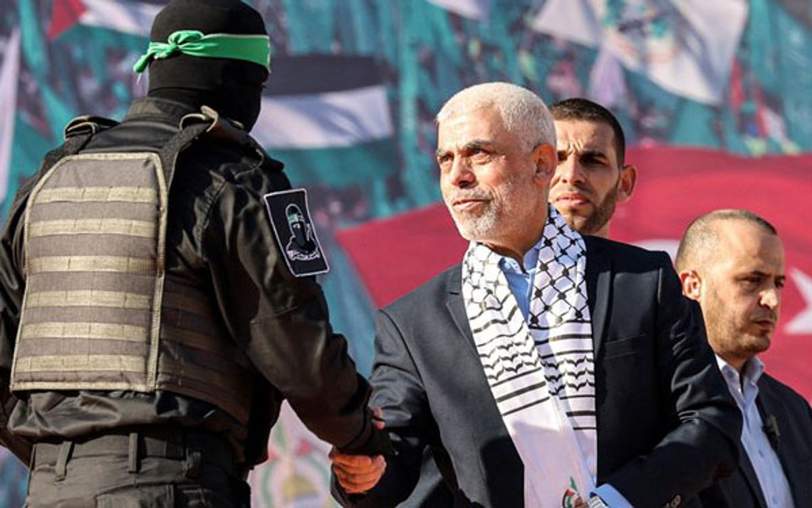 Yahya Sinwar er de facto hersker over Gazastriben og det næstmest magtfulde medlem af Hamas efter Ismail Haniyya. Foto: Wikimedia Commons CC BY 4.0 Yahya Sinwar er de facto hersker over Gazastriben og det næstmest magtfulde medlem af Hamas efter Ismail Haniyya. Foto: Wikimedia Commons CC BY 4.0