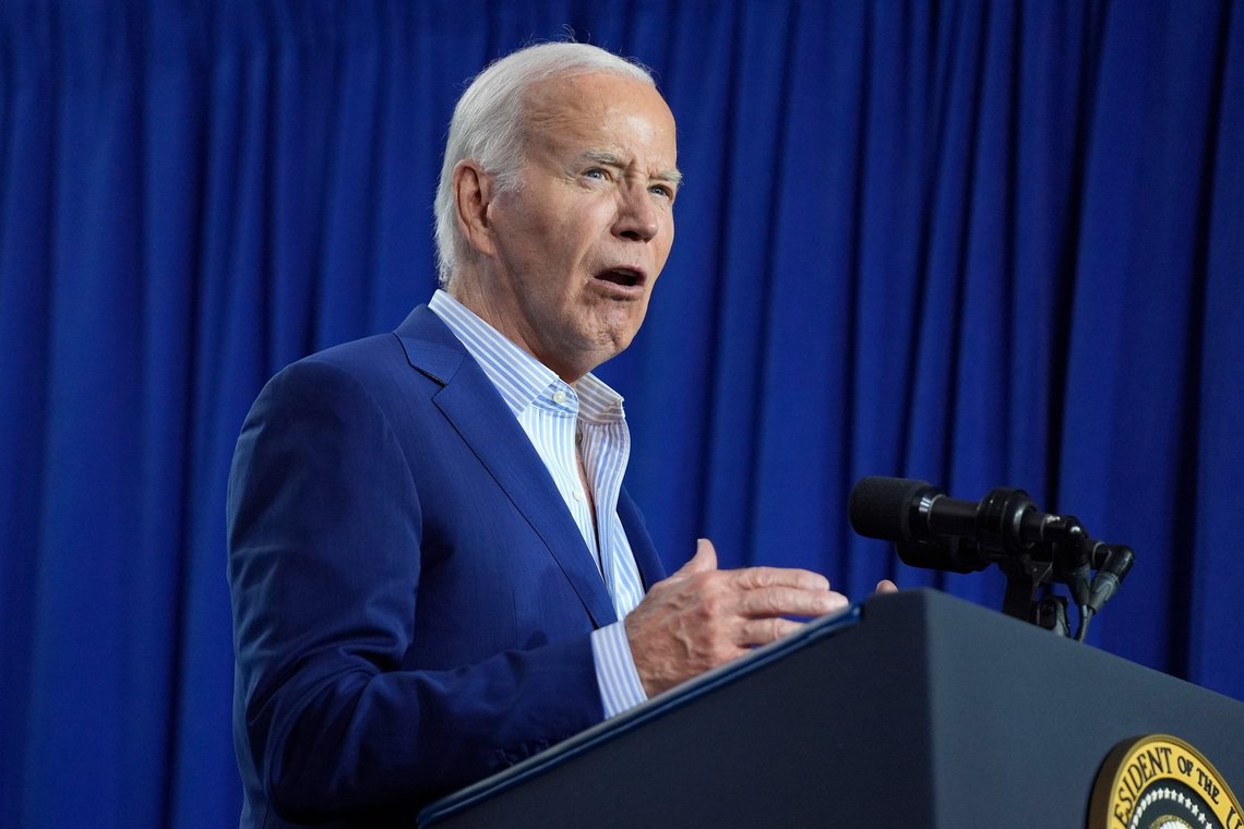 FILE - President Joe Biden speaks, June 28, 2024, in New York. Biden is scheduled to receive an operational briefing at the D.C. Emergency Operations Center and deliver remarks on extreme weather on Tuesday, July 2. (AP Photo/Evan Vucci, File) FILE - President Joe Biden speaks, June 28, 2024, in New York. Biden is scheduled to receive an operational briefing at the D.C. Emergency Operations Center and deliver remarks on extreme weather on Tuesday, July 2. (AP Photo/Evan Vucci, File)
