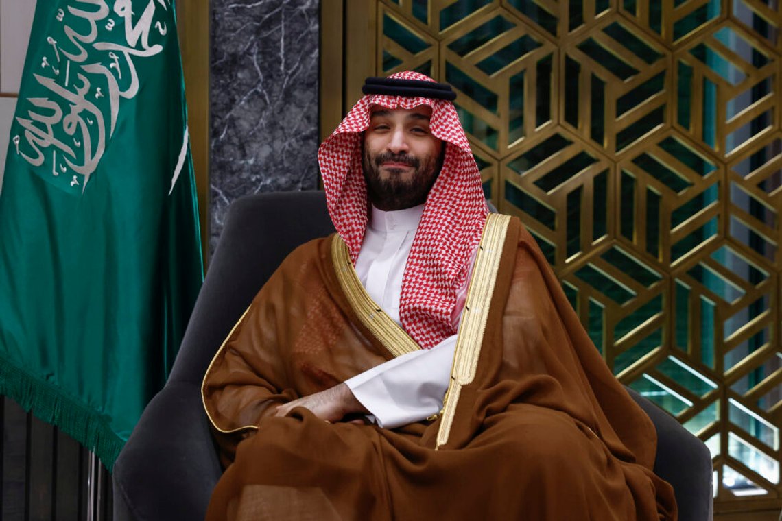 Saudi Crown Prince and Prime Minister Mohammed bin Salman meets U.S. Secretary of State Antony Blinken, not pictured, in Jeddah, Saudi Arabia, Wednesday, March 20, 2024. (Evelyn Hockstein/Pool Photo via AP) Saudi Crown Prince and Prime Minister Mohammed bin Salman meets U.S. Secretary of State Antony Blinken, not pictured, in Jeddah, Saudi Arabia, Wednesday, March 20, 2024. (Evelyn Hockstein/Pool Photo via AP)