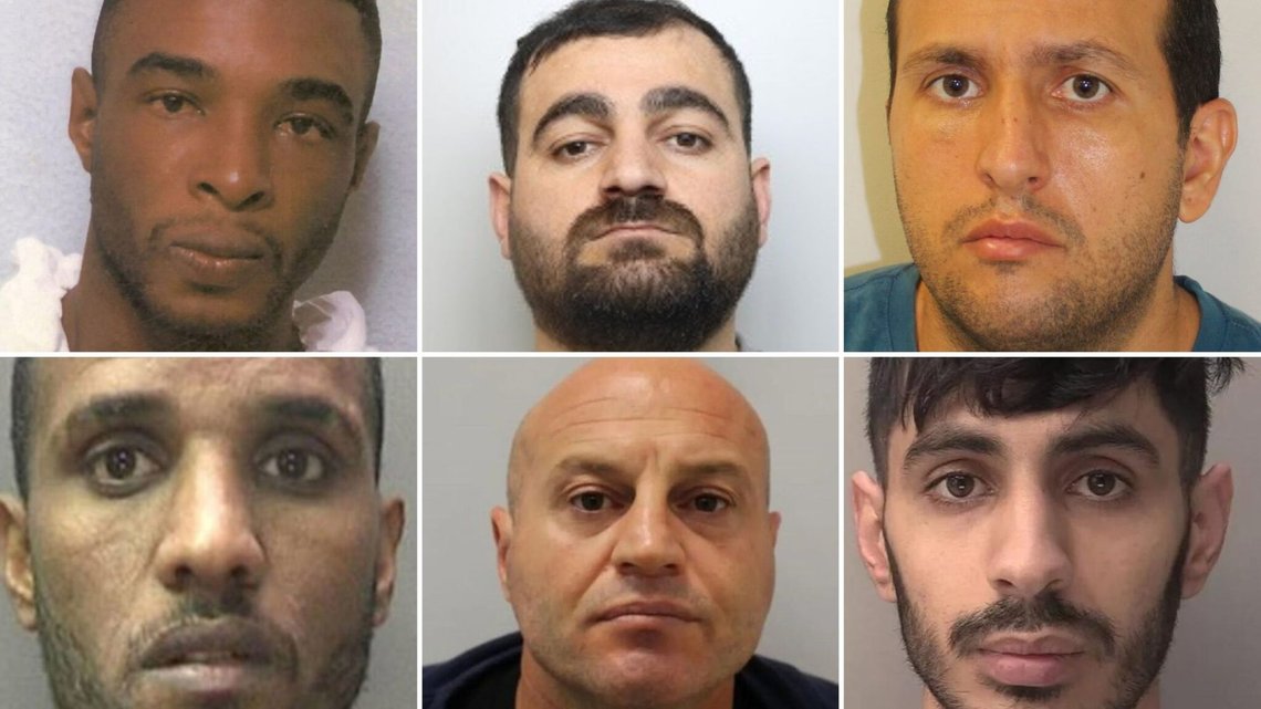 DRAP: Alle disse mænd er udenlandske statsborgere, som har begået afskyelige forbrydelser i Storbritannien og er blevet idømt lange fængselsstraffe. Foto: Metropolitan Police DRAP: Alle disse mænd er udenlandske statsborgere, som har begået afskyelige forbrydelser i Storbritannien og er blevet idømt lange fængselsstraffe. Foto: Metropolitan Police