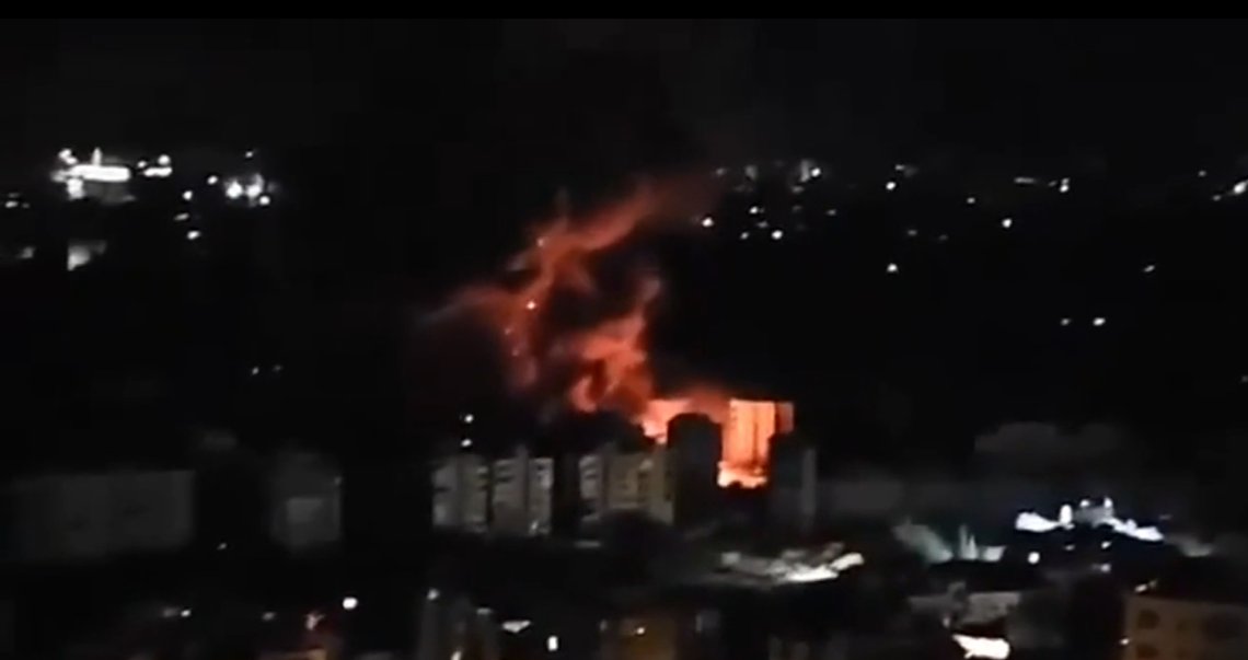 Teheran er under angreb. Stillbillede video/ Jerusalem Post Teheran er under angreb. Stillbillede video/ Jerusalem Post