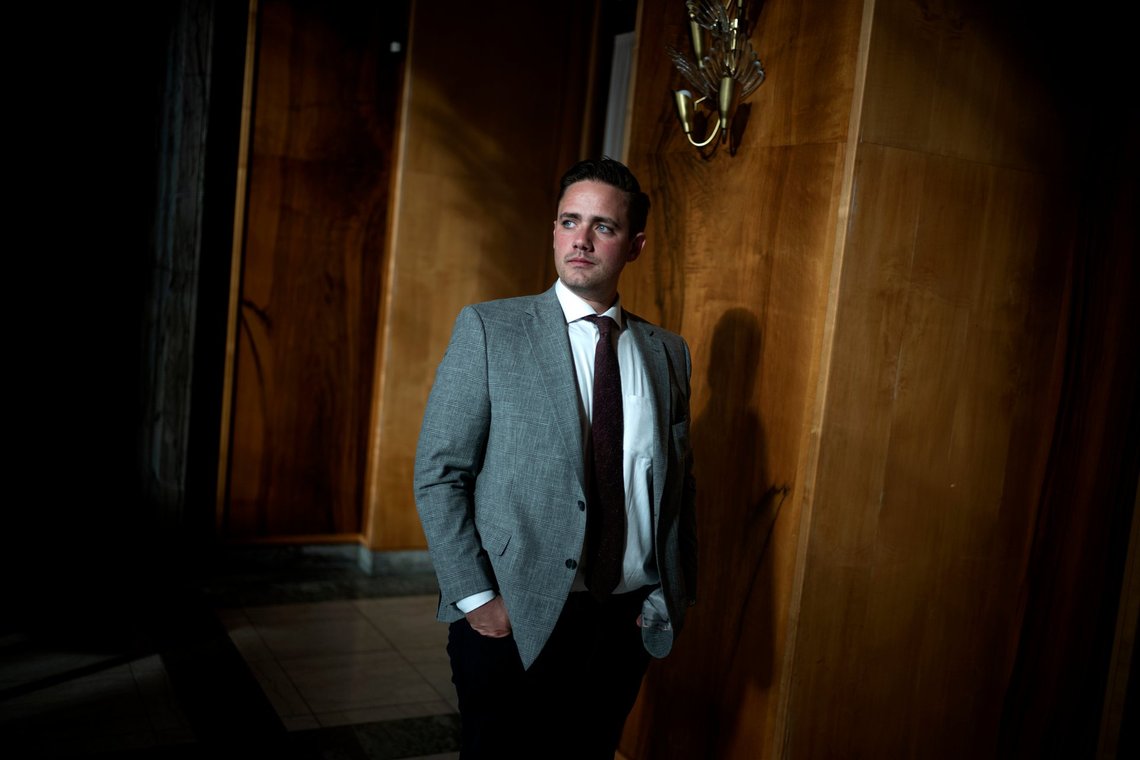 Christian Egander Skov er historiker og forfatter til en ny bog 'Borgerlig krise' om den ideologiske krise i blå blok. Foto: Sofia Busk Christian Egander Skov er historiker og forfatter til en ny bog 'Borgerlig krise' om den ideologiske krise i blå blok. Foto: Sofia Busk