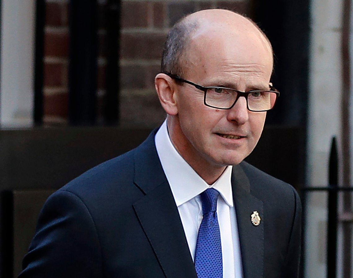 FILE - Jeremy Fleming, head of the British Government Communications Headquarters (GCHQ), is photographed in London, Thursday, Feb. 14, 2019. Demoralized Russian soldiers in the Ukraine were refusing to carry out orders, sabotaging their own equipment and had accidentally shot down their own aircraft, Fleming said on Thursday, March 31, 2022. (AP Photo/Frank Augstein, File) FILE - Jeremy Fleming, head of the British Government Communications Headquarters (GCHQ), is photographed in London, Thursday, Feb. 14, 2019. Demoralized Russian soldiers in the Ukraine were refusing to carry out orders, sabotaging their own equipment and had accidentally shot down their own aircraft, Fleming said on Thursday, March 31, 2022. (AP Photo/Frank Augstein, File)