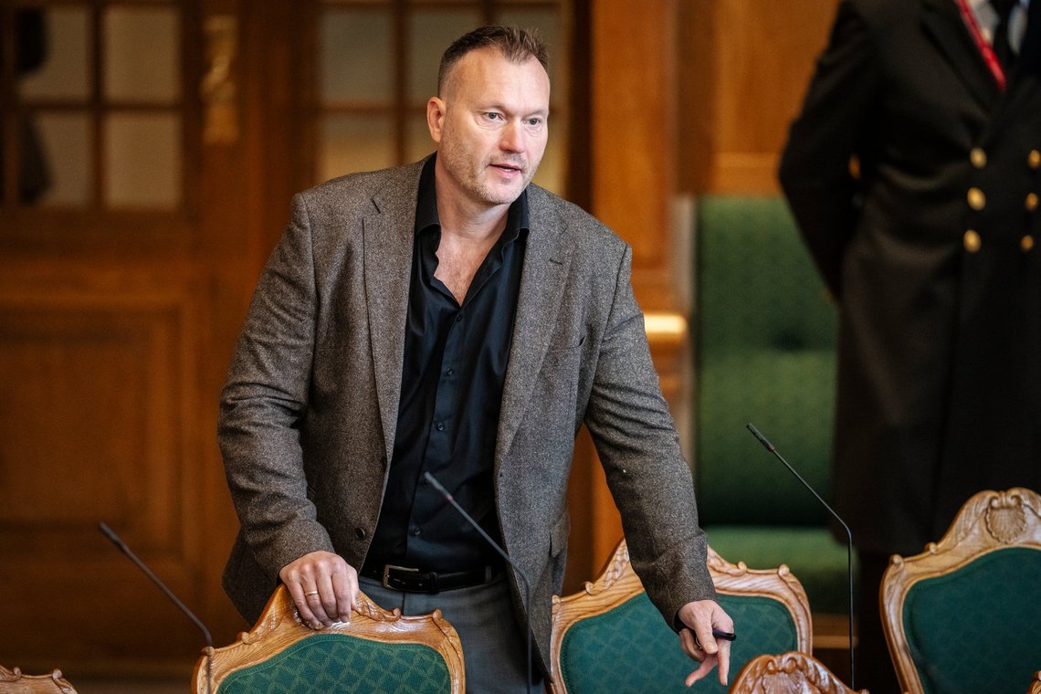 Lars Boje Mathiesen (UFG) før åbningsdebatten i Folketinget på Christiansborg Slot i København torsdag den 3. oktober 2024.. (Foto: Mads Claus Rasmussen/Ritzau Scanpix) Lars Boje Mathiesen (UFG) før åbningsdebatten i Folketinget på Christiansborg Slot i København torsdag den 3. oktober 2024.. (Foto: Mads Claus Rasmussen/Ritzau Scanpix)
