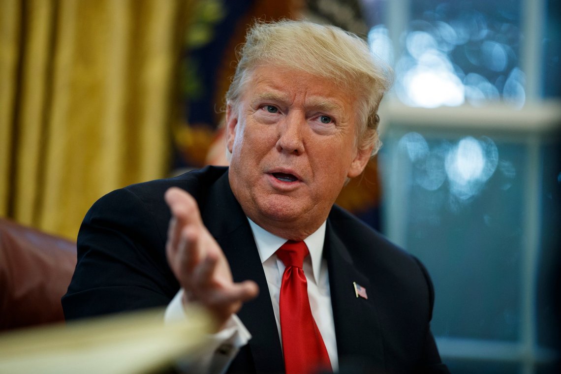 FILE - President Donald Trump speaks during an interview with The Associated Press in the Oval Office of the White House in Washington on Oct. 16, 2018. (AP Photo/Evan Vucci, File) FILE - President Donald Trump speaks during an interview with The Associated Press in the Oval Office of the White House in Washington on Oct. 16, 2018. (AP Photo/Evan Vucci, File)