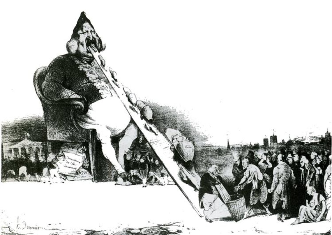 Honore Daumier: Gargantua (1831) Honore Daumier: Gargantua (1831)