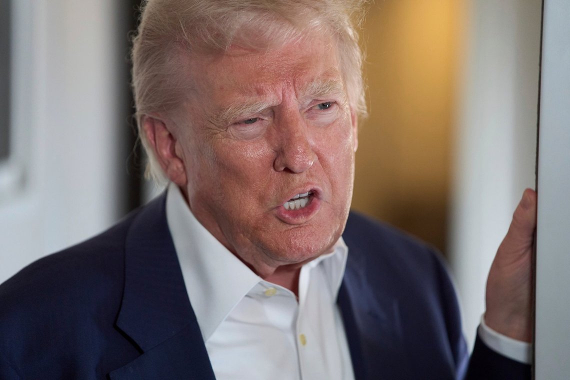President Donald Trump speaks with reporters on Air Force One as he travels to attend the funeral of Pope Francis, Friday, April 25, 2025, in Rome. (AP Photo/Evan Vucci) President Donald Trump speaks with reporters on Air Force One as he travels to attend the funeral of Pope Francis, Friday, April 25, 2025, in Rome. (AP Photo/Evan Vucci)