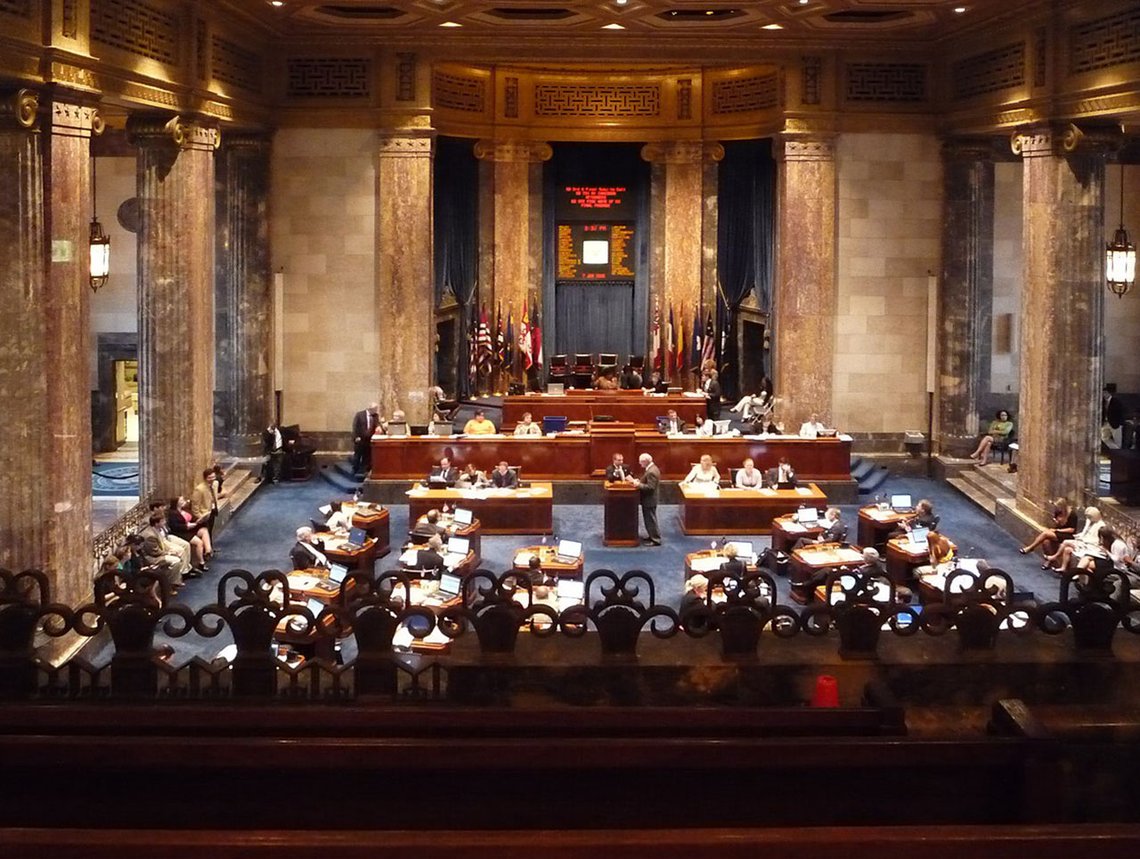 Senatskammeret i Baton Rouge, delstaten Louisiana, i session. Foto: Clem CC BY-SA 2.0 Senatskammeret i Baton Rouge, delstaten Louisiana, i session. Foto: Clem CC BY-SA 2.0