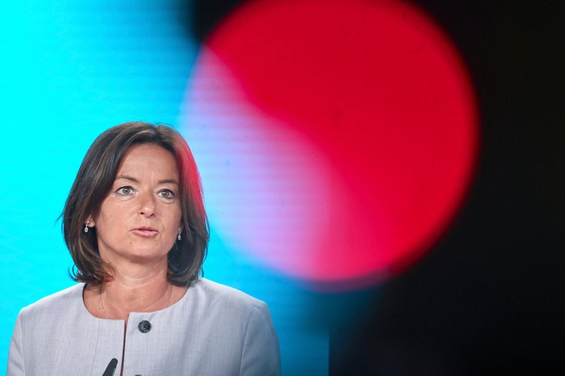 Slovenian Foreign Minister Tanja Fajon attends a joint news conference with German Foreign Minister Johann Wadephul at the Federal Foreign Office in Berlin, Tuesday, July 15, 2025. (Katharina Kausche/dpa via AP) Slovenian Foreign Minister Tanja Fajon attends a joint news conference with German Foreign Minister Johann Wadephul at the Federal Foreign Office in Berlin, Tuesday, July 15, 2025. (Katharina Kausche/dpa via AP)