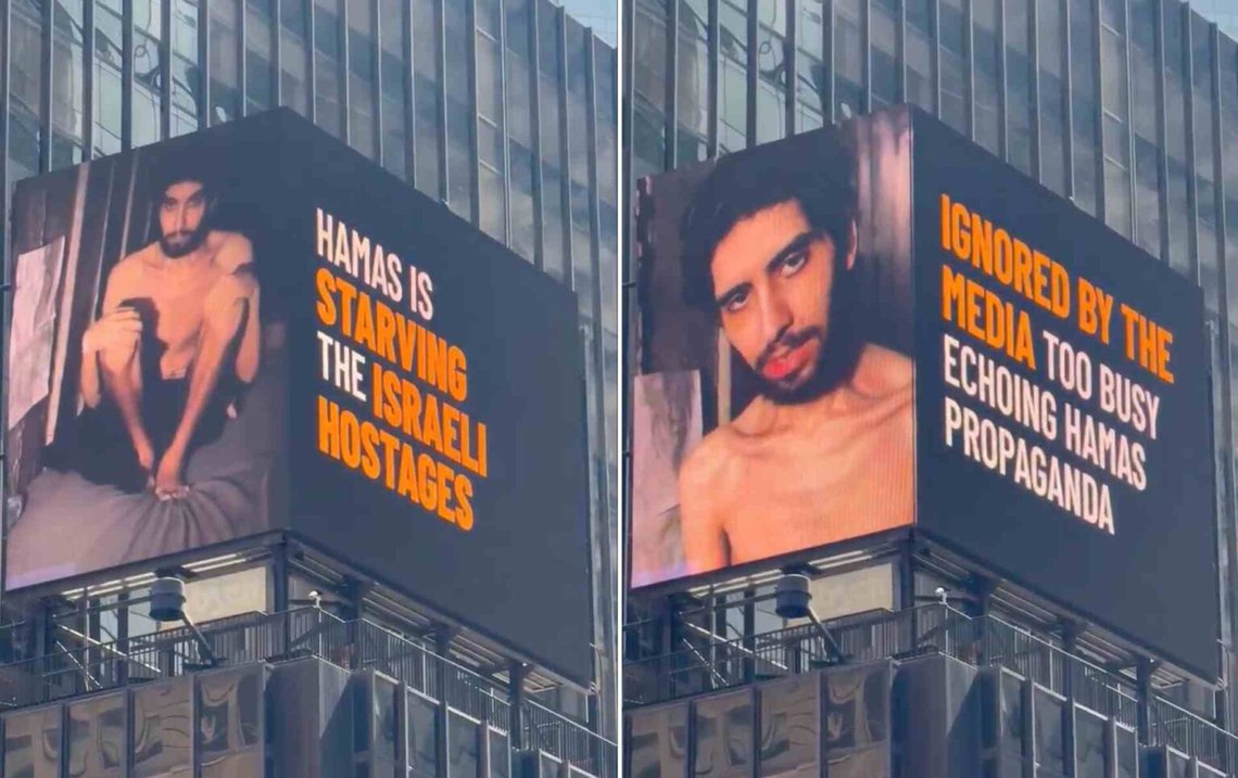 Den fysiske tilstand til det jødiske Hamas-gidsel Evyatar David, har chokeret verden. Han har tabt over 40% af sin kropsvægt og anslås at veje lidt over 40 kilogram. (Montage fra X/Israels generalkonsulat i New York) Den fysiske tilstand til det jødiske Hamas-gidsel Evyatar David, har chokeret verden. Han har tabt over 40% af sin kropsvægt og anslås at veje lidt over 40 kilogram. (Montage fra X/Israels generalkonsulat i New York)