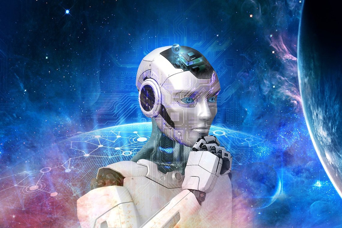 Billede af kunstig intelligens, skabt med kunstig intelligens. Fra Pixabay. Billede af kunstig intelligens, skabt med kunstig intelligens. Fra Pixabay.