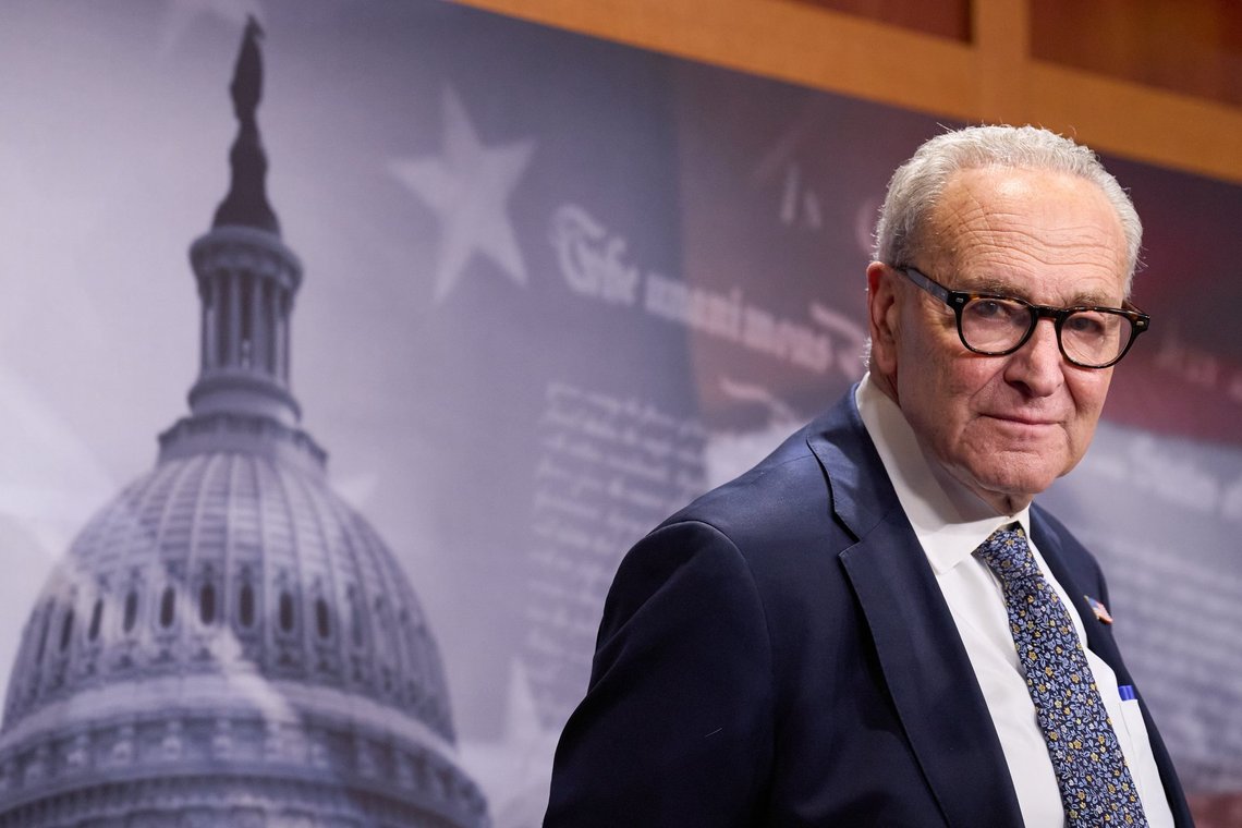 Senate Minority Leader Chuck Schumer, D-N.Y., attends a news conference about the government shutdown, Tuesday, Sept. 30, 2025, on Capitol Hill in Washington. (AP Photo/Jacquelyn Martin) Senate Minority Leader Chuck Schumer, D-N.Y., attends a news conference about the government shutdown, Tuesday, Sept. 30, 2025, on Capitol Hill in Washington. (AP Photo/Jacquelyn Martin)