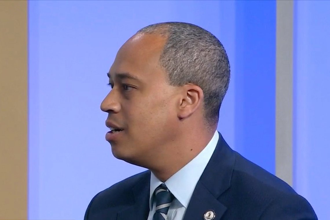 In this screenshot taken from video provided by WRIC News, Democratic candidate for attorney general Jay Jones speaks with an interviewer Saturday, Oct. 4, 2025, in Richmond, Va., about widely condemned text messages he sent in 2022. (WRIC via AP) In this screenshot taken from video provided by WRIC News, Democratic candidate for attorney general Jay Jones speaks with an interviewer Saturday, Oct. 4, 2025, in Richmond, Va., about widely condemned text messages he sent in 2022. (WRIC via AP)