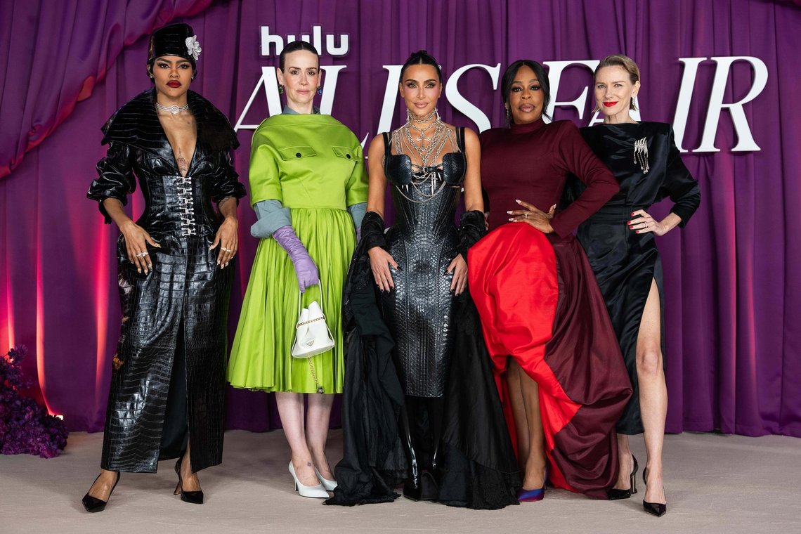 Teyana Taylor, from left, Sarah Paulson, Kim Kardashian, Niecy Nash, and Naomi Watts pose for photographers upon arrival at the premiere of the television series "All's Fair" on Wednesday, Oct. 22, 2025, in London. (Photo by Scott A Garfitt/Invision/AP) Teyana Taylor, from left, Sarah Paulson, Kim Kardashian, Niecy Nash, and Naomi Watts pose for photographers upon arrival at the premiere of the television series "All's Fair" on Wednesday, Oct. 22, 2025, in London. (Photo by Scott A Garfitt/Invision/AP)