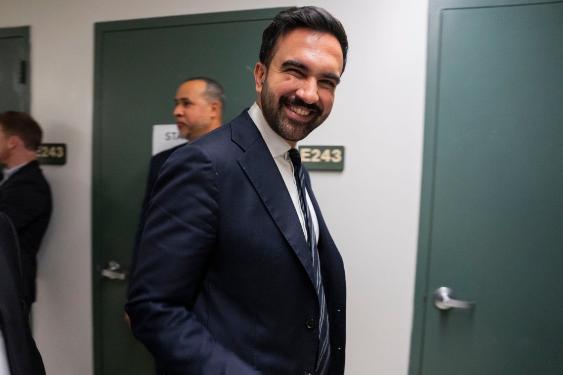 Democratic candidate Assemblyman Zohran Mamdani smiles before the second New York City mayoral debate at LaGuardia Performing Arts Center at LaGuardia Community College in the Queens borough of New York, Wednesday, Oct. 22, 2025. (Hiroko Masuike/The New York Times via AP, Pool) Democratic candidate Assemblyman Zohran Mamdani smiles before the second New York City mayoral debate at LaGuardia Performing Arts Center at LaGuardia Community College in the Queens borough of New York, Wednesday, Oct. 22, 2025. (Hiroko Masuike/The New York Times via AP, Pool)