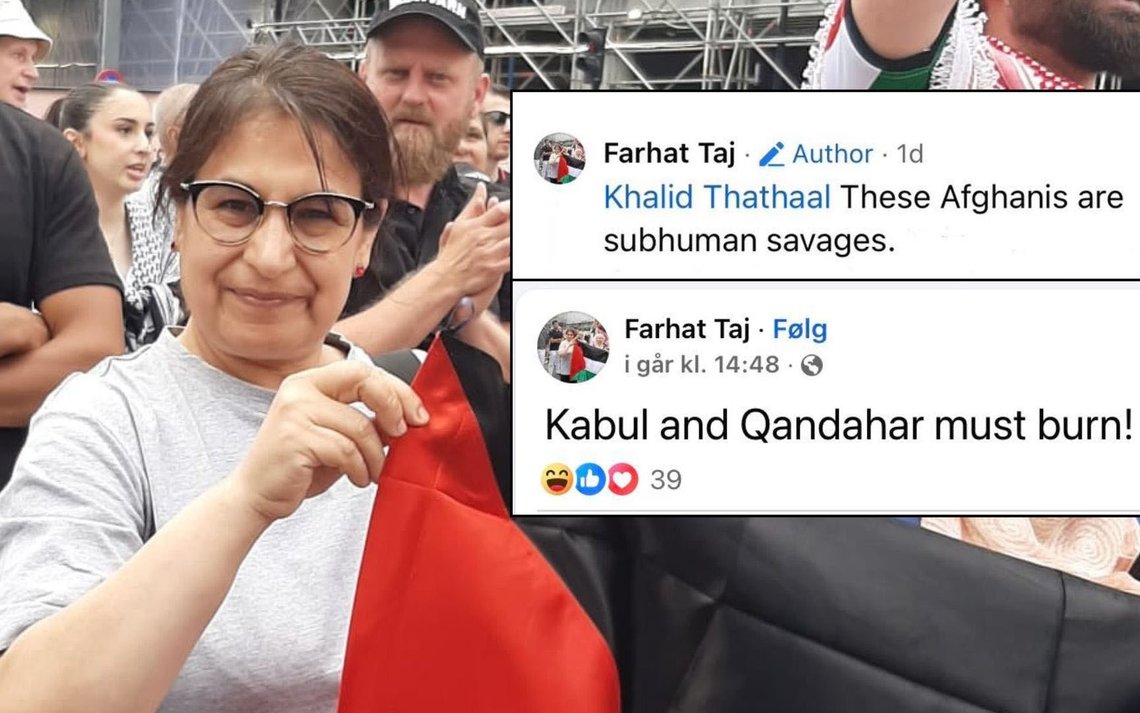 Anmeldt: Den pakistanske lektor Farhat Taj er blevet anmeldt for hadefuld tale efter en række angreb mod afghanere og deres dysfunktionelle samfund. Foto: Facebook Anmeldt: Den pakistanske lektor Farhat Taj er blevet anmeldt for hadefuld tale efter en række angreb mod afghanere og deres dysfunktionelle samfund. Foto: Facebook