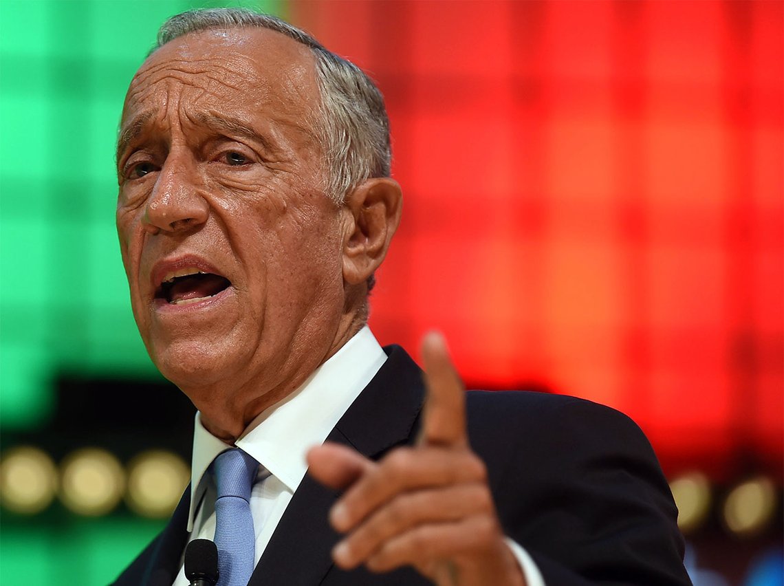 Marcelo Rebelo de Sousa, Portugals præsident. Foto: Web Summit cc-by-2.0 - beskåret Marcelo Rebelo de Sousa, Portugals præsident. Foto: Web Summit cc-by-2.0 - beskåret
