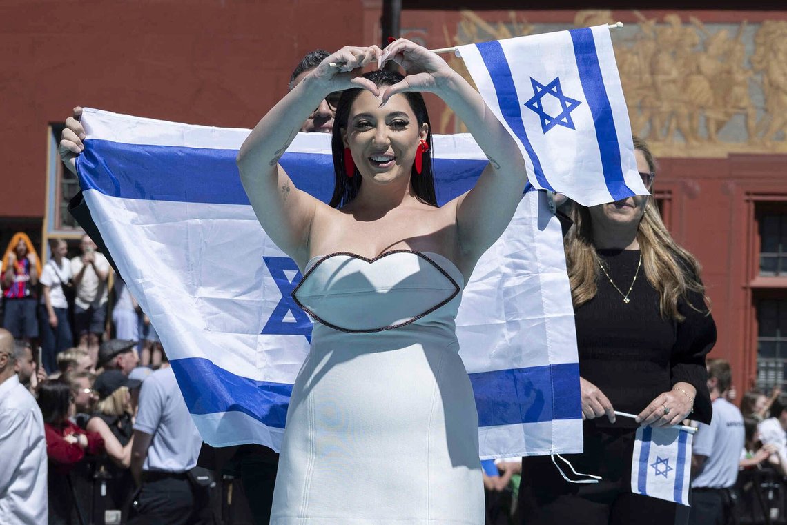 Israel deltog med Yuval Raphael og sangen «New Day Will Raise» under årets Eurovision Song Contest. Foto: Peter Schneider / Keystone via AP / NTB Israel deltog med Yuval Raphael og sangen «New Day Will Raise» under årets Eurovision Song Contest. Foto: Peter Schneider / Keystone via AP / NTB