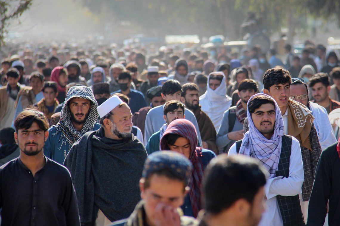 A crowd leaves a stadium after attending the public execution, carried out by Taliban authorities, of a man sentenced by the Supreme Court for killing 13 members of a family, including children, earlier this year, in the eastern city of Khost, eastern Afghanistan, Tuesday, Dec. 2, 2025. (AP Photo/Saifullah Zahir) A crowd leaves a stadium after attending the public execution, carried out by Taliban authorities, of a man sentenced by the Supreme Court for killing 13 members of a family, including children, earlier this year, in the eastern city of Khost, eastern Afghanistan, Tuesday, Dec. 2, 2025. (AP Photo/Saifullah Zahir)