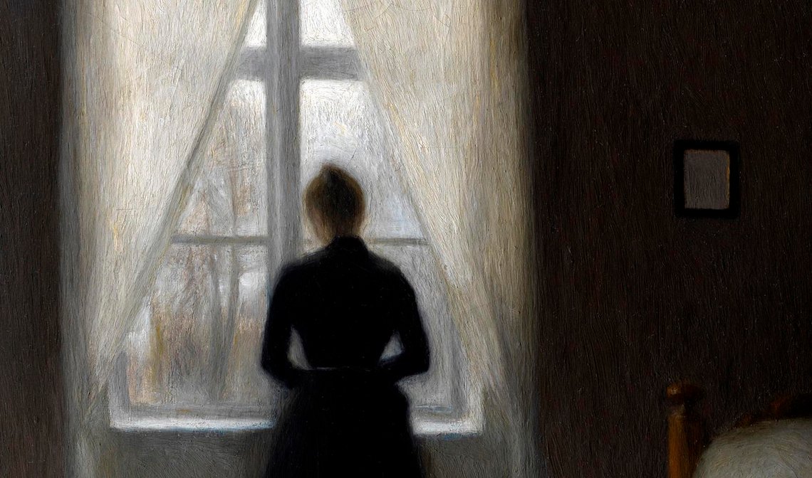 Vilhelm Hammershøi Sovekammer, 1890, Hirschsprungske Samlinger Vilhelm Hammershøi Sovekammer, 1890, Hirschsprungske Samlinger