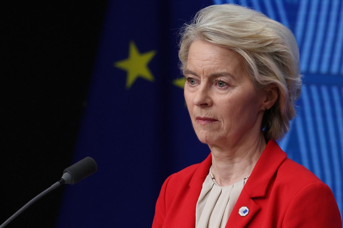 European Commission President Ursula von der Leyen addresses a media conference at the end of the EU summit in Brussels, Friday, Jan. 23, 2026. (AP Photo/Omar Havana) European Commission President Ursula von der Leyen addresses a media conference at the end of the EU summit in Brussels, Friday, Jan. 23, 2026. (AP Photo/Omar Havana)