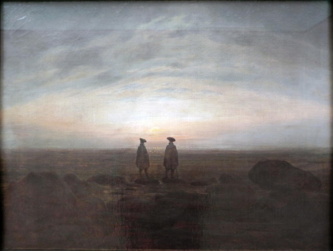 Caspar David Friedrich Two men by the sea (1817) Caspar David Friedrich Two men by the sea (1817)