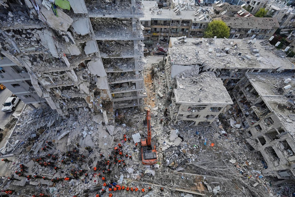 FILE - Israeli soldiers search through the rubble of residential buildings destroyed by an Iranian missile strike in Bat Yam, central Israel, June 15, 2025. (AP Photo/Baz Ratner, File) FILE - Israeli soldiers search through the rubble of residential buildings destroyed by an Iranian missile strike in Bat Yam, central Israel, June 15, 2025. (AP Photo/Baz Ratner, File)