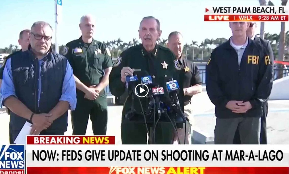 Donald Trumps storslåede Mar-a-Lago-ejendom ligger i Palm Beach, Florida. Stillbillede Fox News Donald Trumps storslåede Mar-a-Lago-ejendom ligger i Palm Beach, Florida. Stillbillede Fox News